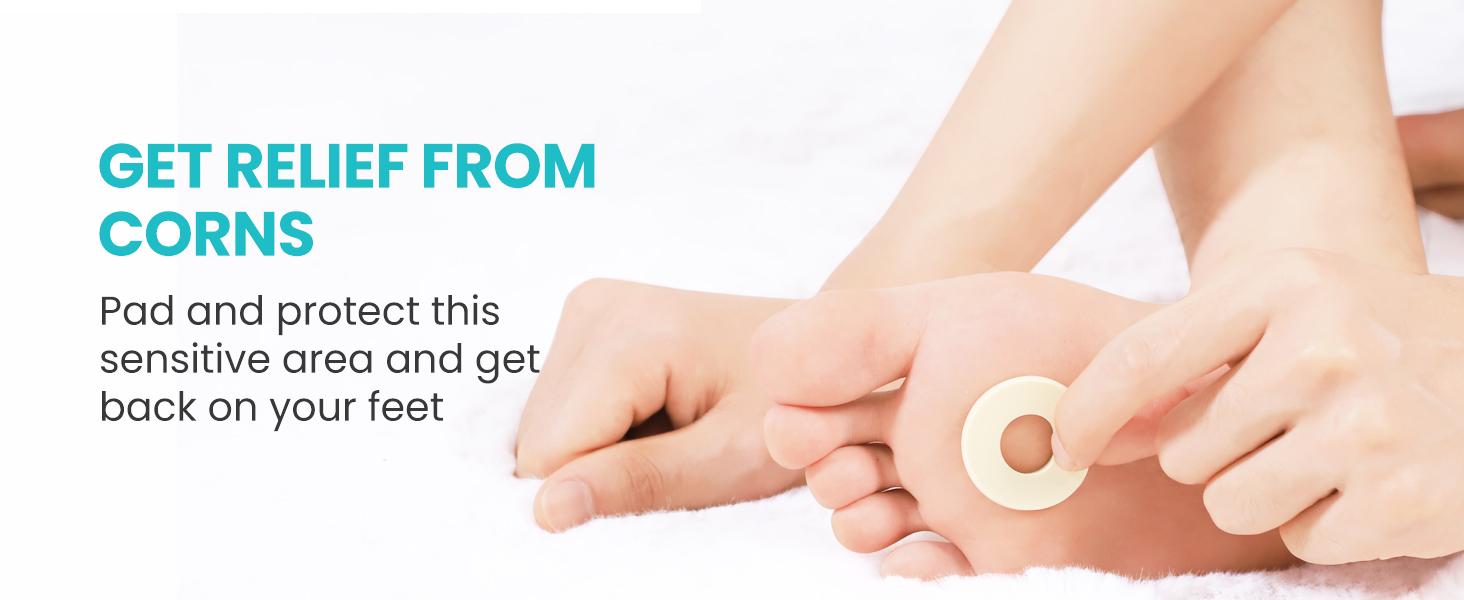 corn pads toes feet callous callus cushions for bottom of foot relive pain pressure blister foam