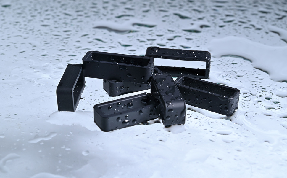 BISONSTRAP Watch Straps Keepers, 6PCS Silicone Watch Bands Replacement