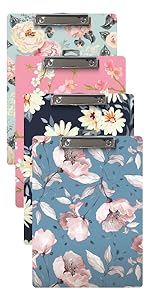Fashion Clipboard Floral 4pk