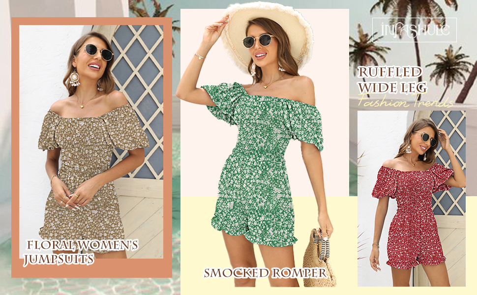 Summer Floral Romper for Women