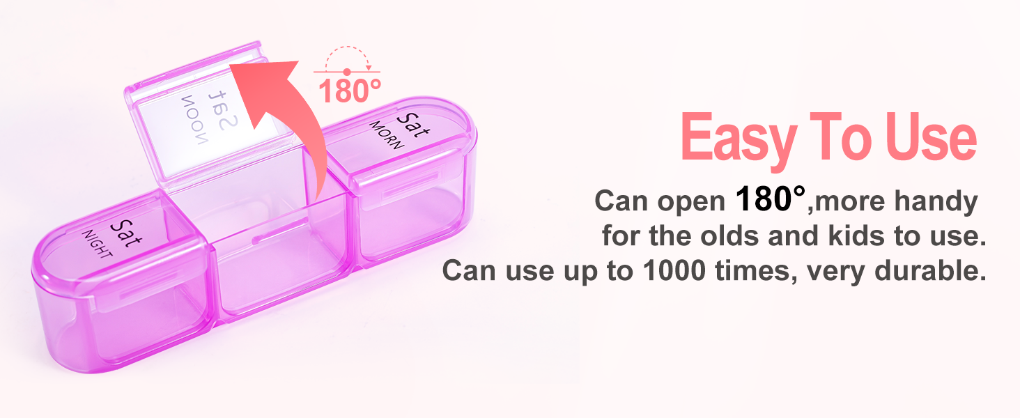 Zoksi MoistureProof Pill Organizer 3 Times a Day, Sealed