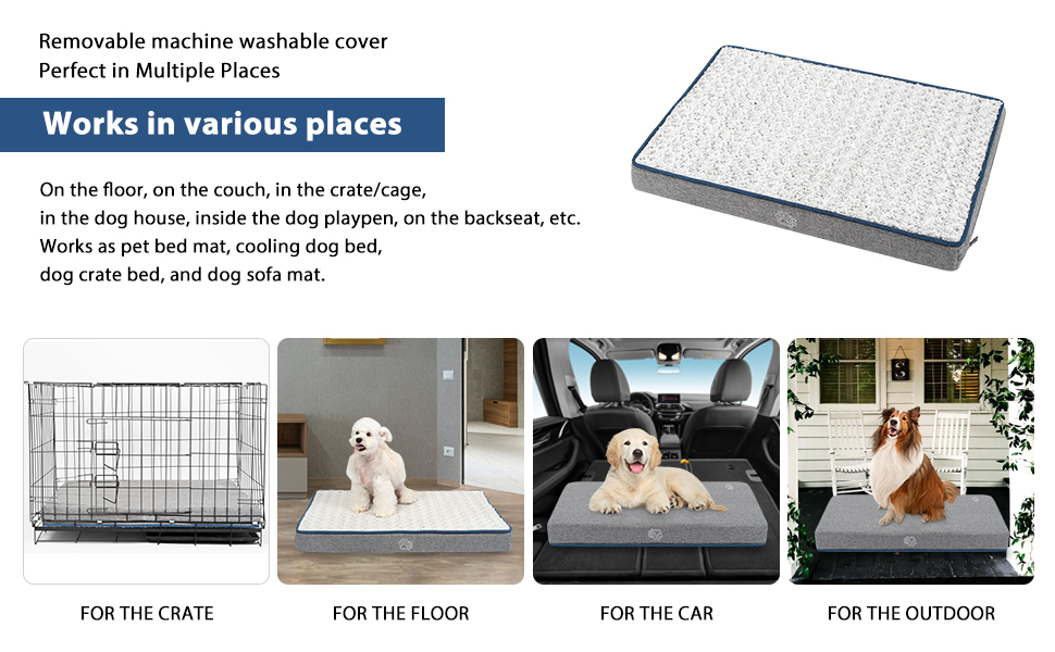 EMPSIGN Extra Large Bed Washable, Orthopedic Dog Beds Mattress for Dog
