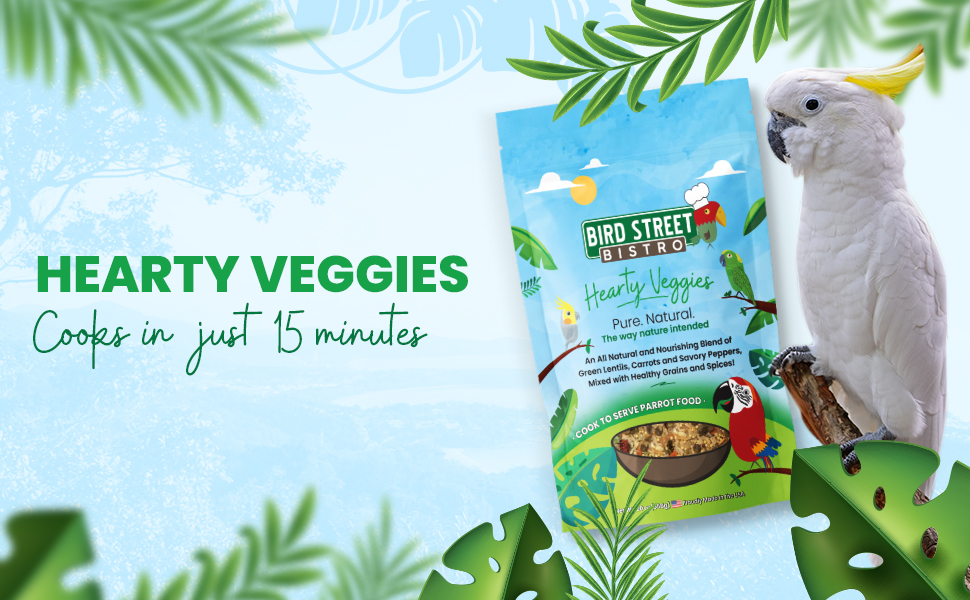 Hearty Veggies- Cooks in just 15 minutes