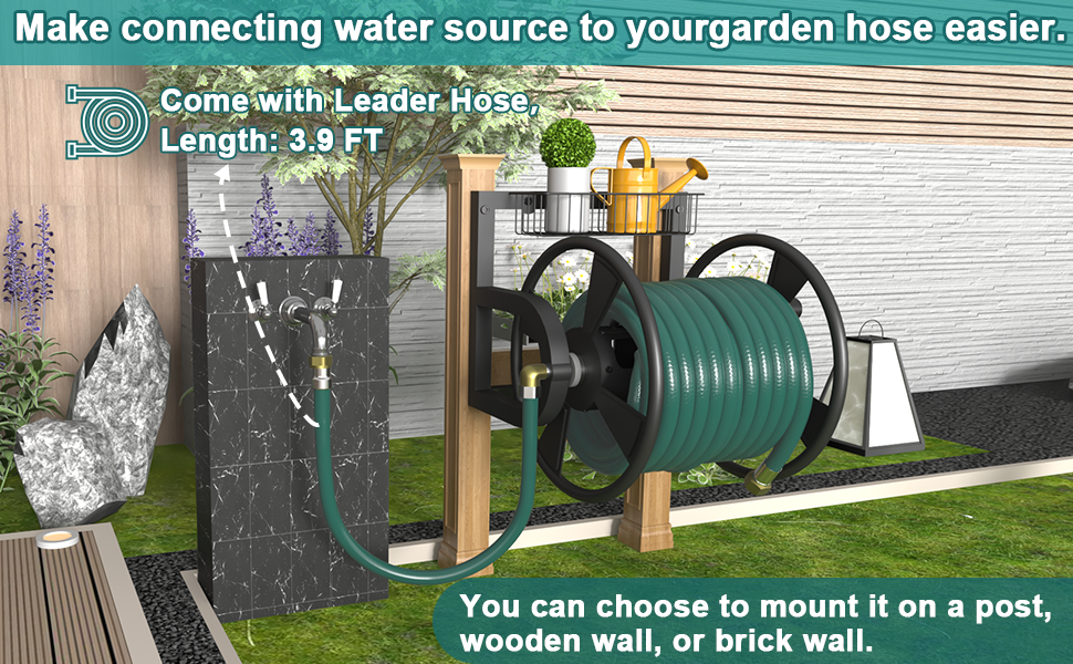 wall mounted hose reel