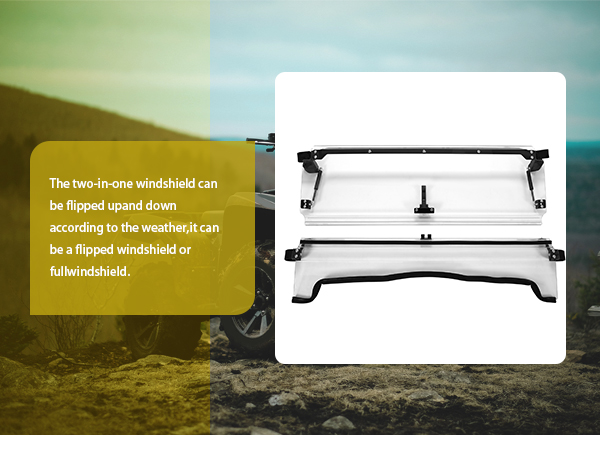 Amazon.com: KUAFU 2-in-1 Flip Windshield Compatible with 2012-2015