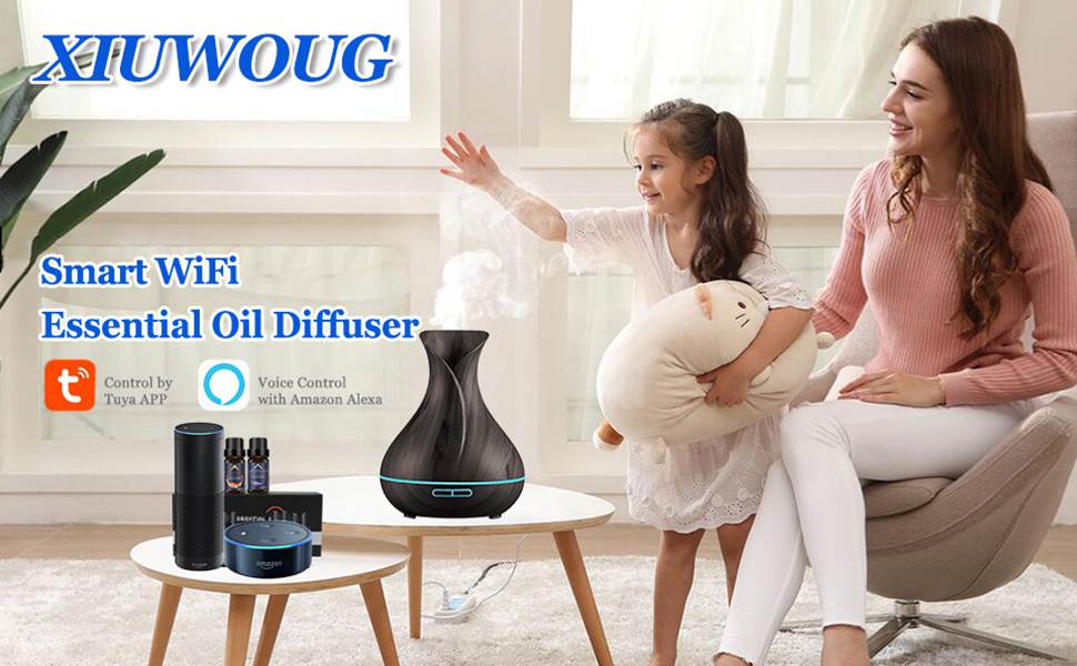 Smart Alexa Aroma Diffuser für Ätherische Öle, 500ml