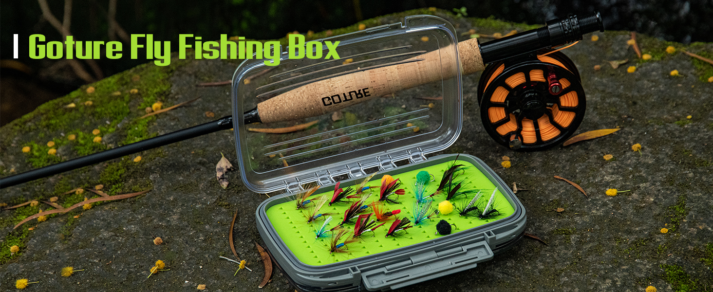 Goture Fly fishing tackle box, Waterproof Tackle box