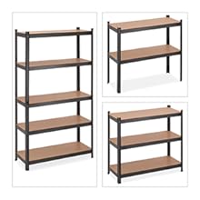 Relaxdays Schwerlastregal für Keller und Garage, 5 Ebenen, 1250 kg Tragkraft, Metall Lagerregal, 180x100x41 cm, Schwarz A8500035 5974 4cc4 Ac07 D75b16ce02f0. CR0,0,300,300 PT0 SX220 V1