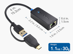 Cable Matters USB C to 2.5 Gigabit Ethernet Adapter