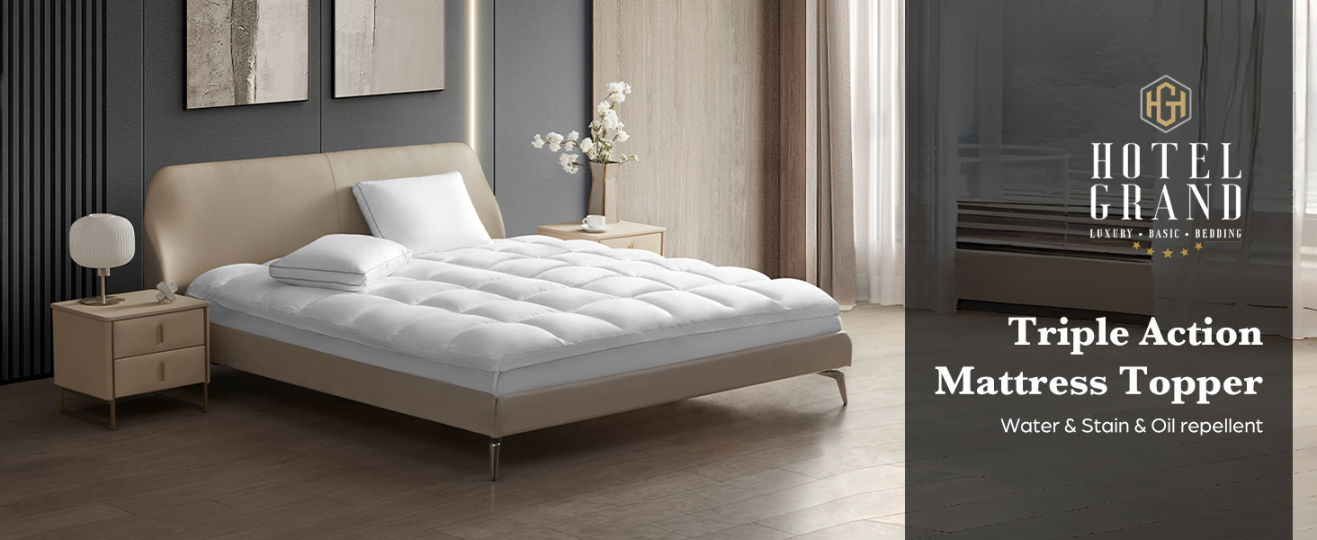 Hotel Grand Waterproof Mattress Topper