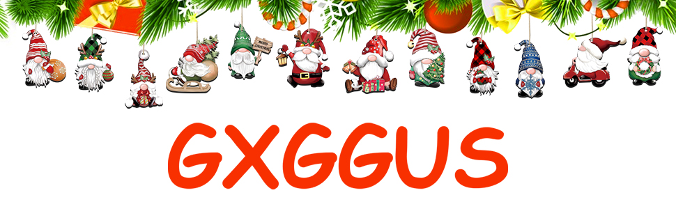 Christmas goblin wooden ornament