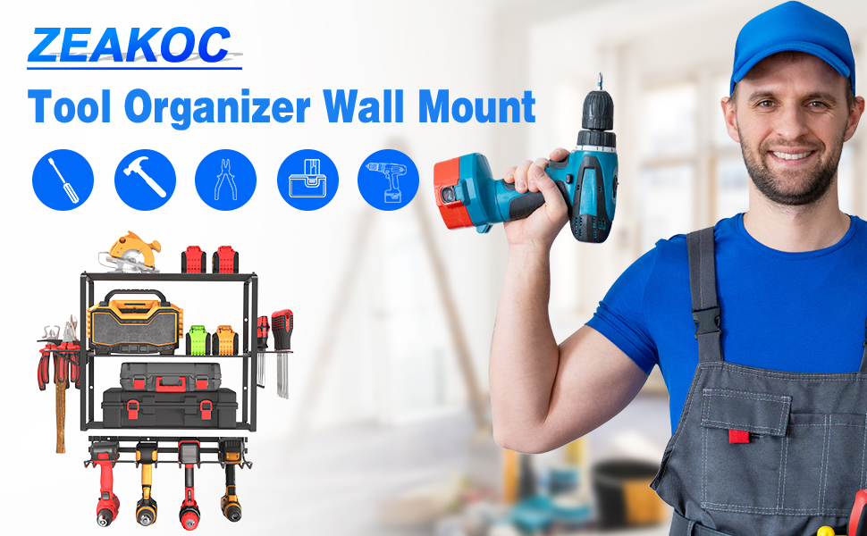 ZEAKOC tool organizer wall mount