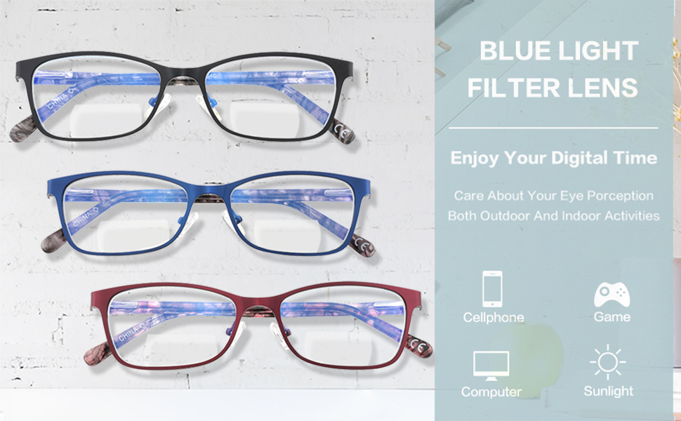 bifocals women Blue Light Glasses Women Computer Eyewear Ladies Oprah Style Stylish Designer