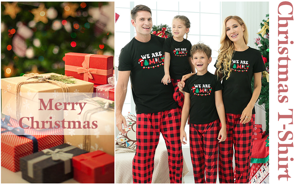 Family Christmas Pajamas Matching Sets Holiday Xmas Party