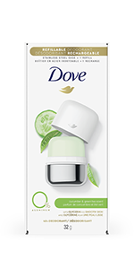 Dove Refillable Deodorant Cucumber & Green Tea Starter Kit