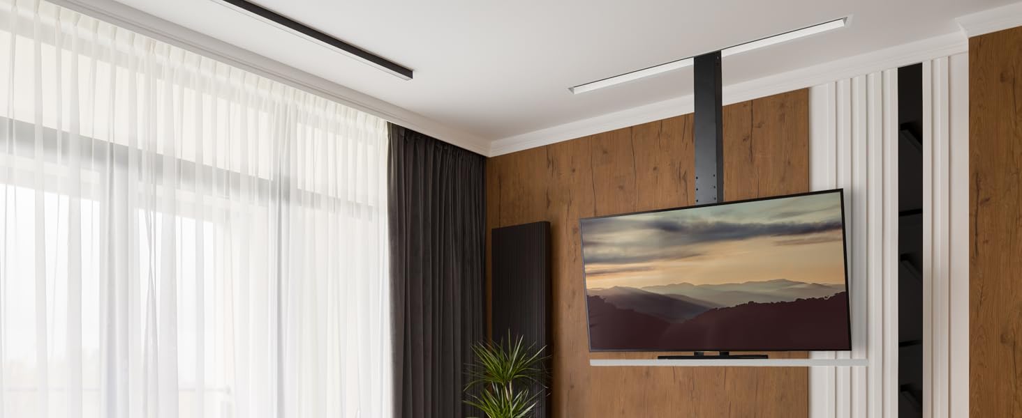 VIVO Motorized Drop Down Ceiling TV Mount for 32 to 55 inch Screens, Vertical