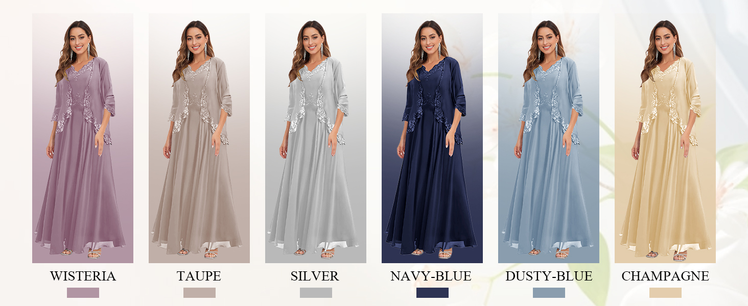 2 Pieces Mother of The Bride Dresses for Wedding 