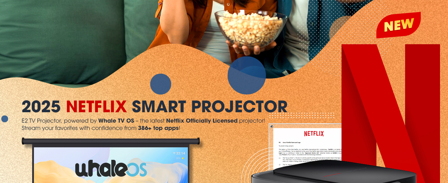 outdoor projector with wifi and bluetooth E2