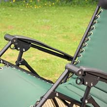 relaxer chair featuring adjustable and locking position mechanism