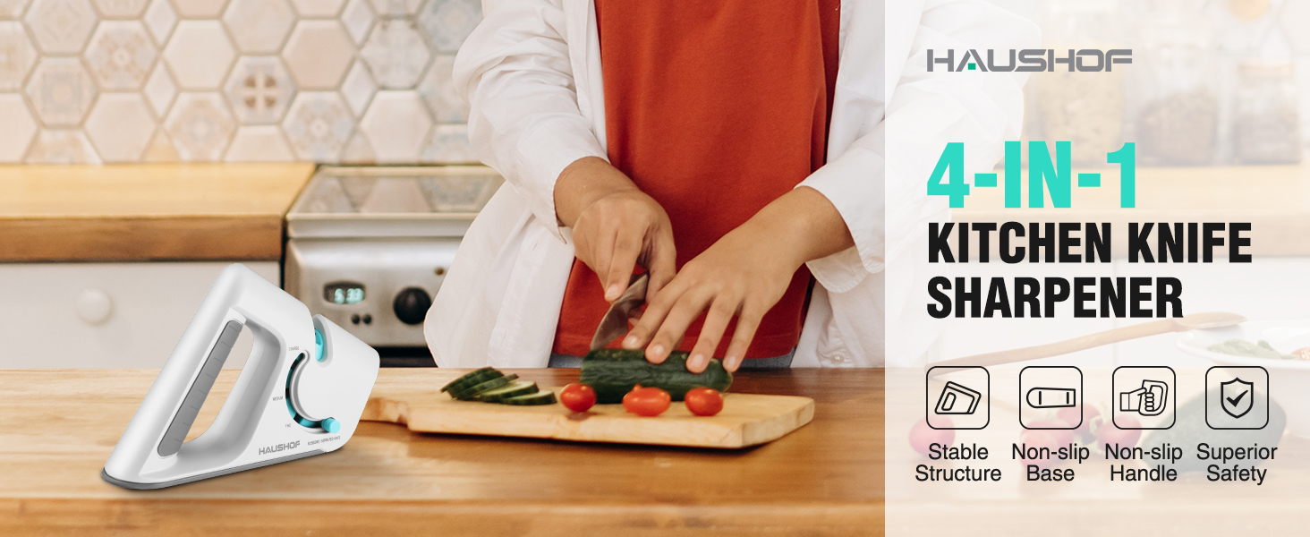 4-in-1 Kitchen Knife Sharpener