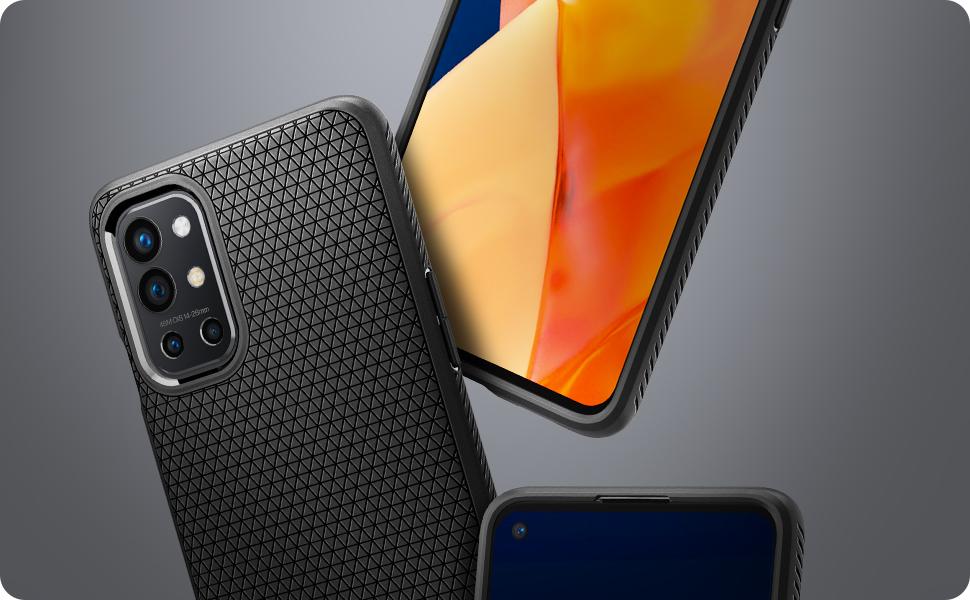 Spigen Liquid Air Back Cover Case Compatible with OnePlus 9R (TPU Matte Black) Amazon.in