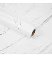 STICKEEP Silver Grey Marble Contact Paper Peel and Stick Countertops Waterproof Silver Marble Wal...