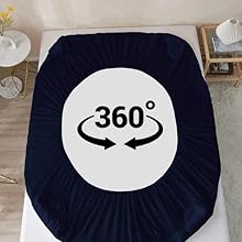 Waterproof mattress protector cover double king size baby bed topper elastic fitted bedsheet
