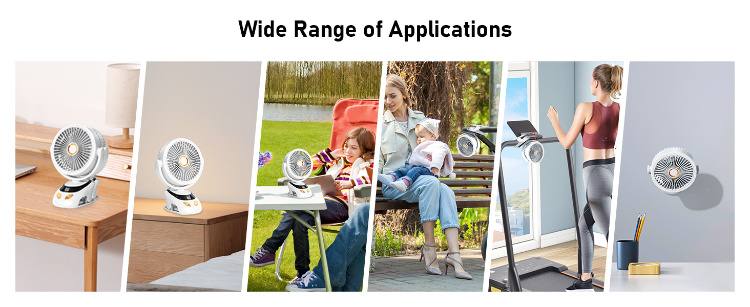 Wide Range of Applications clip on fan c6