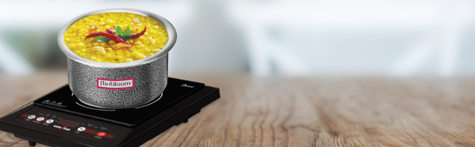 Flixbloom Cookware Container Patila Tope Set Induction Base