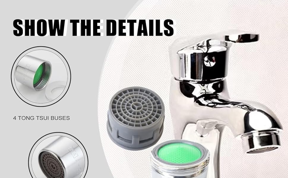 12 Pieces Faucet Aerators Water Tap Aerators Faucet Flow Restrictor