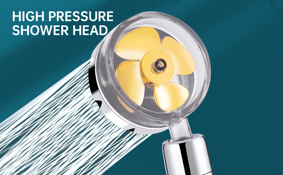 ECVV Handheld Shower Head Turbocharged Fan Shower Head High Pressure
