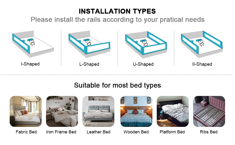 bed baby guard rail