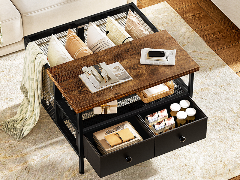 【FLYMEe】DE IRON COFFEE TABLE Amazon.com: FABATO Flip Top Coffee Table, Square Coffee