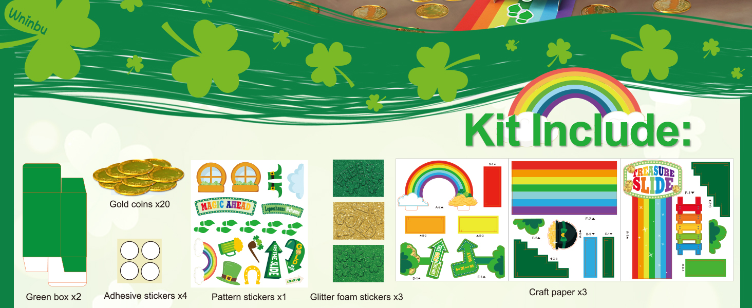 Leprechaun Trap Kit for Kids,St. Patrick's Day Decorations Party Supplies Classroom Activity