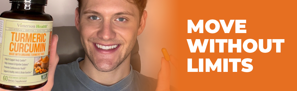 organic turmeric curcumin black pepper extract vegan supplement digestive, immune and joint support