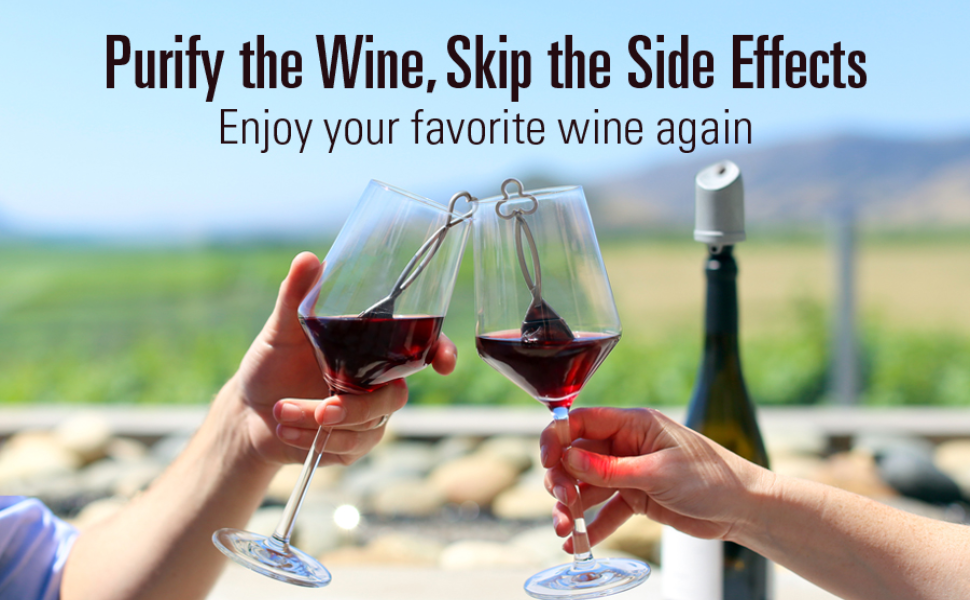 PureWine Red Wand Filters Histamines and Sulfites May