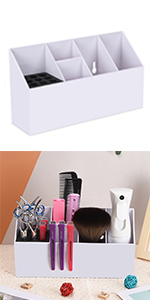 Large White Scissors Holder with Foam Liner