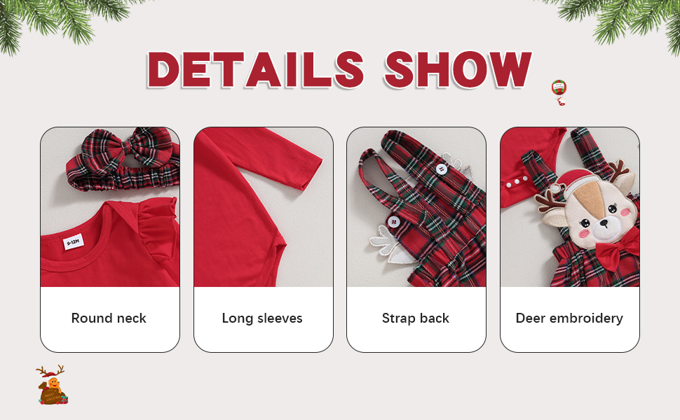 Baby Girl Christmas Dress Suit