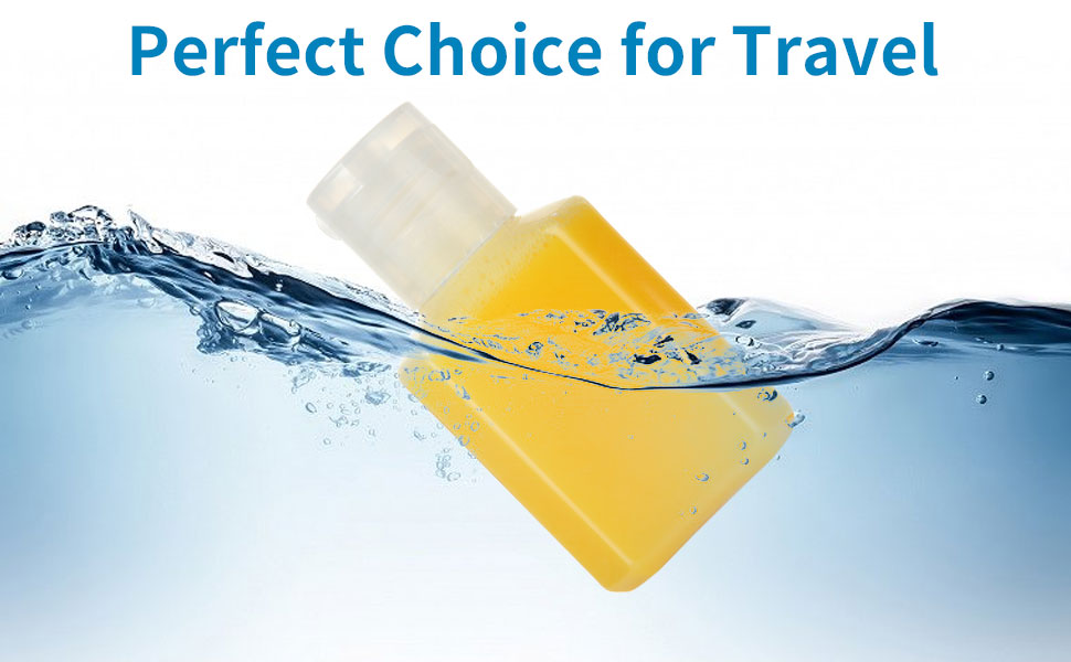 100PCS Travel Size Bottles 1oz Mini Travel Shampoo Bottles Plastic Empty Bottles, Refillable