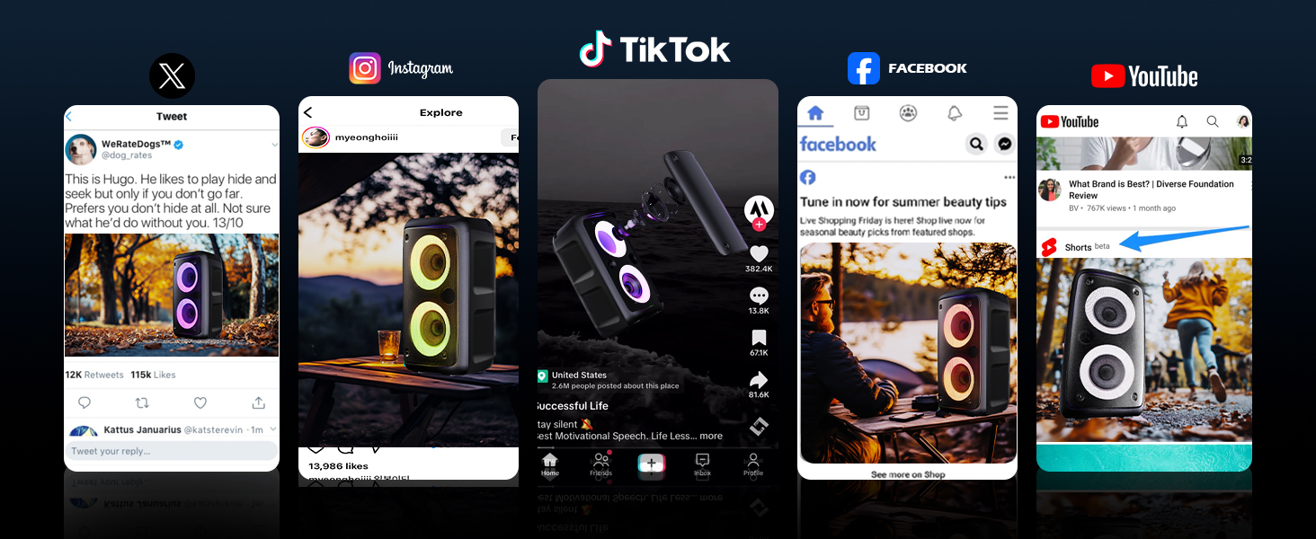 speaker with lights bluetooth microphone and speaker stereo microphone