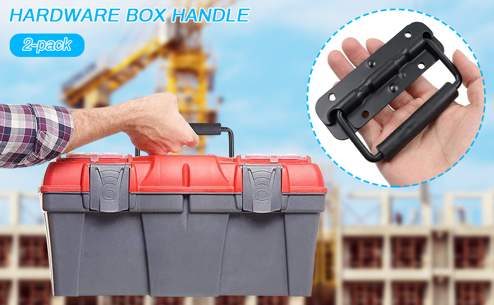 SpringLoaded Handle Pull Sturdy Chest Handles Heavy Duty Tool Box