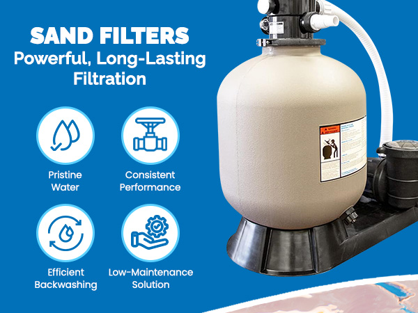 Amazon.com : HYDROTOOLS BY SWIMLINE 16 Inch Sand Filter