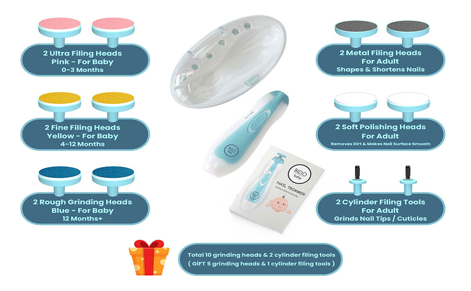  baby electric nail file body set