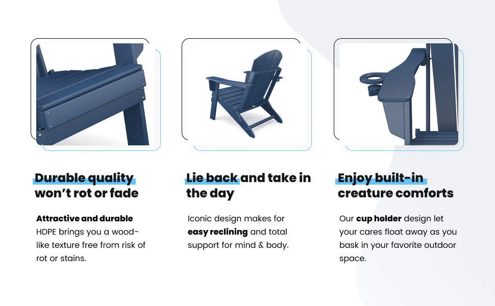 Adirondack Chair Navy