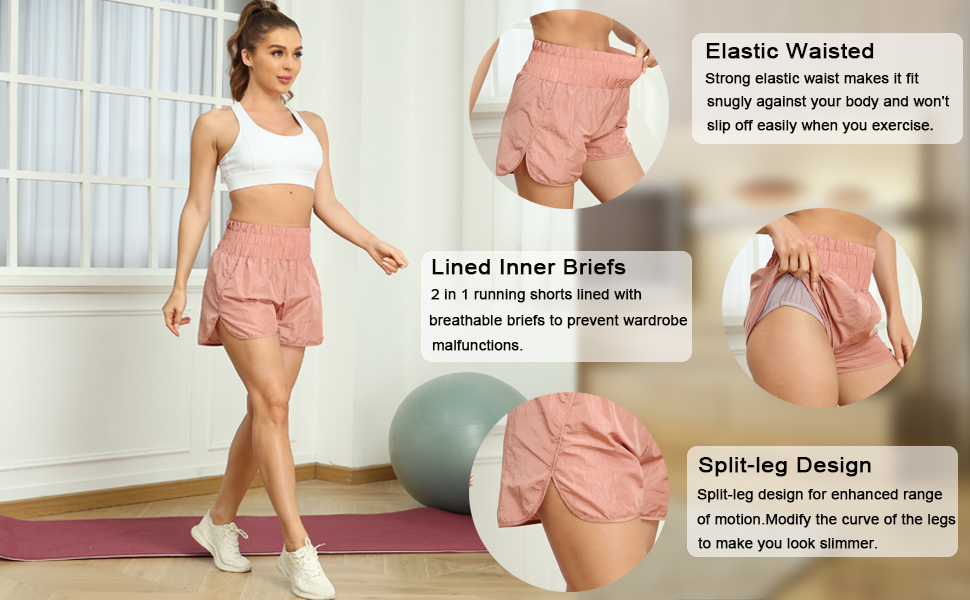 2 in 1 athletic shorts