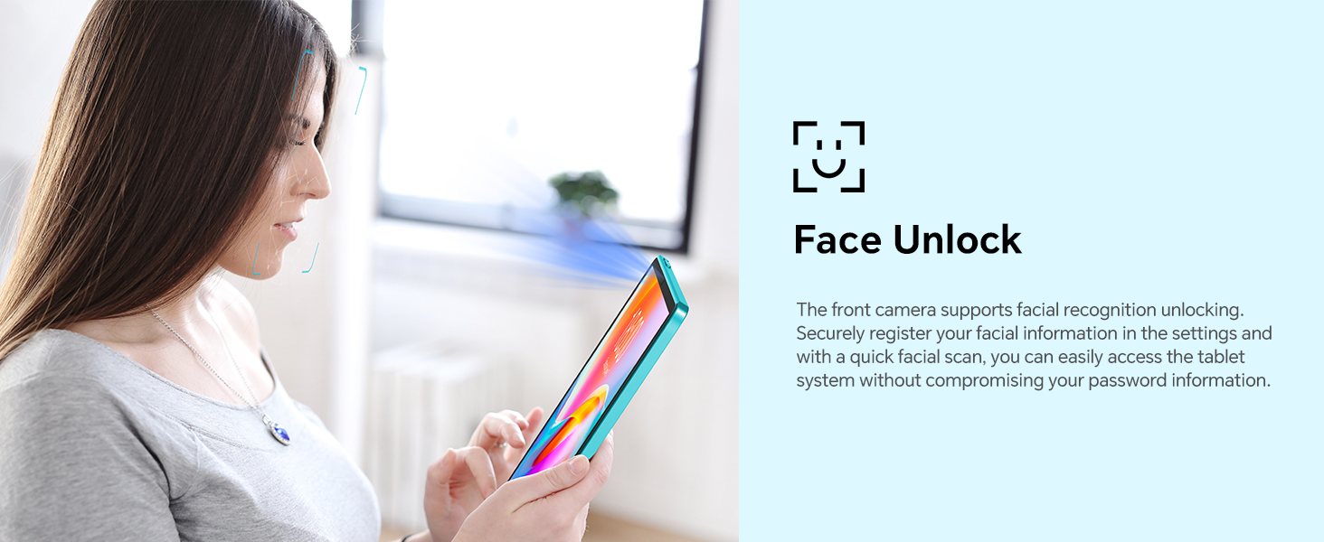 face unlock tablet