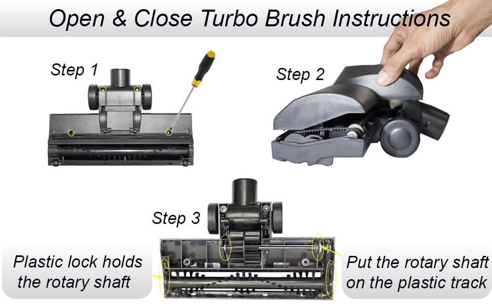 For Miele & Shark Rocket HV Vacuum Cleaners - Turbo Brush