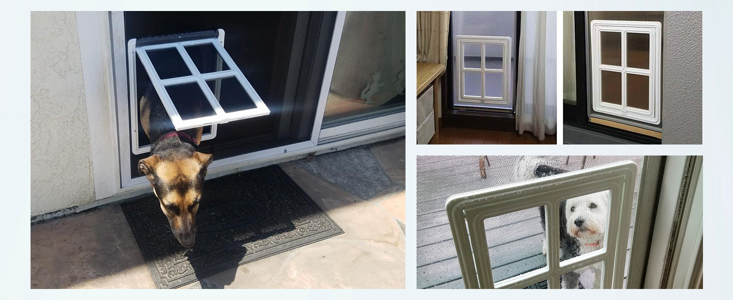 Namsan Pet Screen Door Dog Door for Sliding Door 12x16