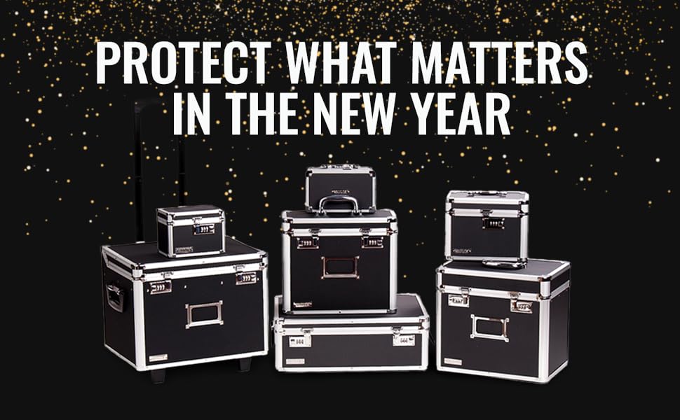 Vaultz Locking Storage Box 6.5 x 23 x 13.5 Inch Lockable