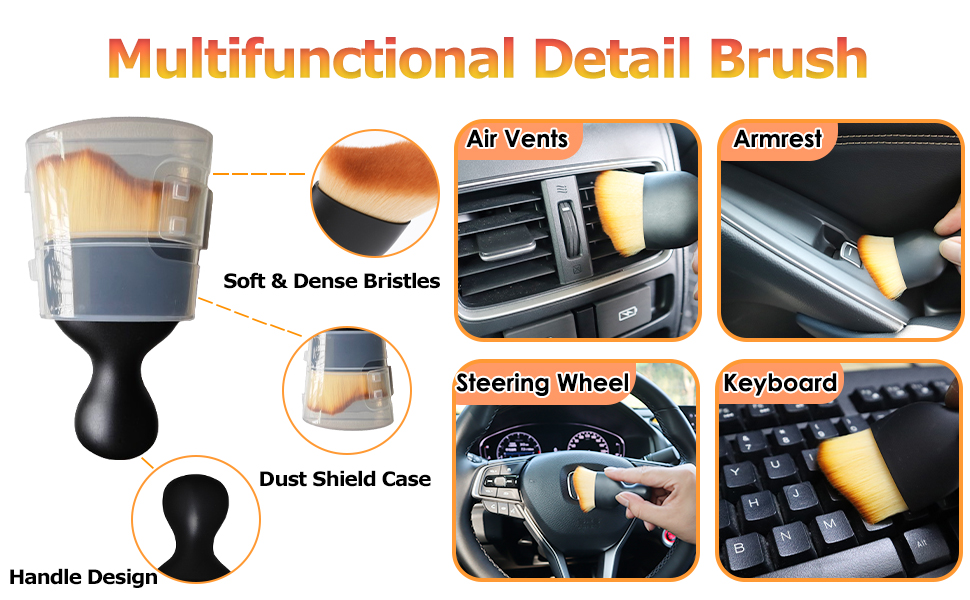 Car Detailing Brush Set